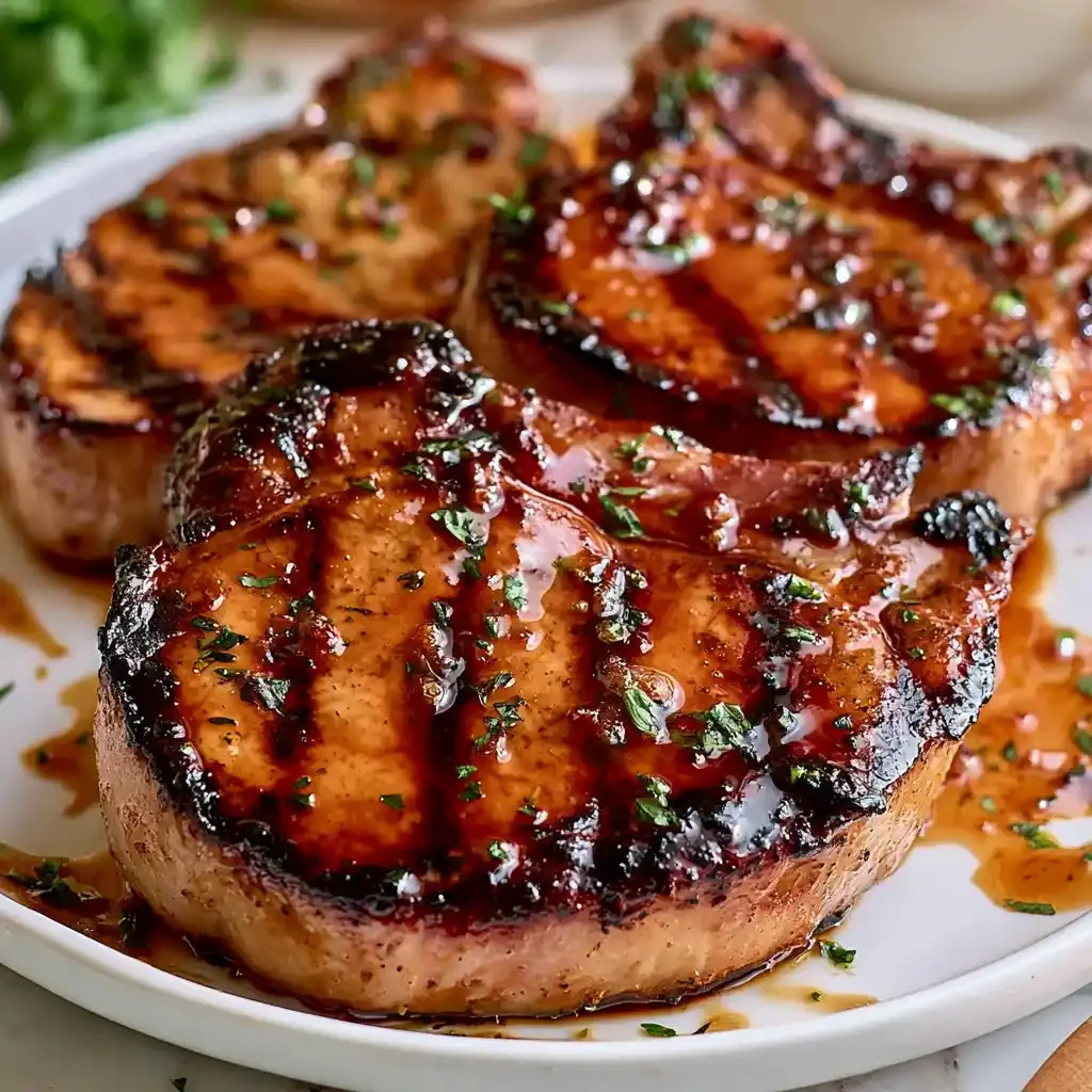 Maple Soy Grilled Pork Chops