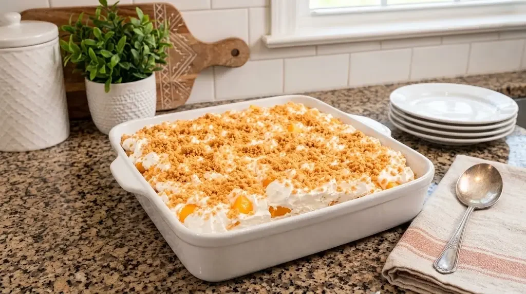 Peaches and Cream Dessert