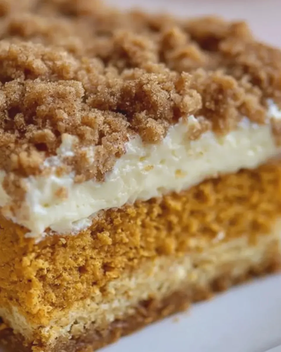 Pumpkin Cheesecake Crumble Cake