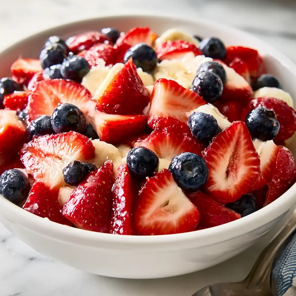 Red White and Blue Fruit Salad