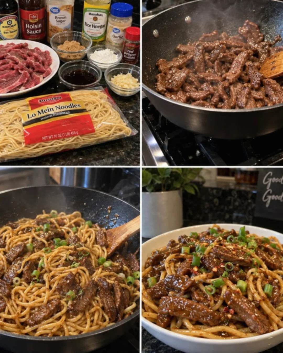 Savory Mongolian Beef & Noodles