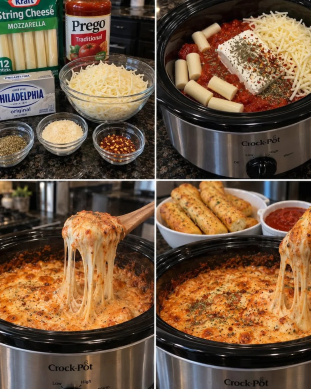 Slow-Cooker Mozzarella Pizza Dip
