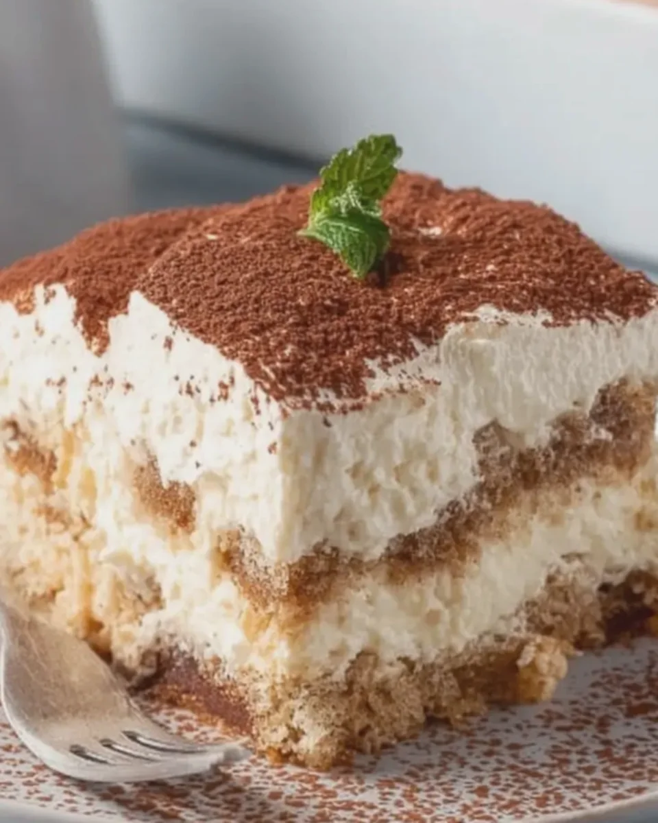 Tiramisu Poke Cake