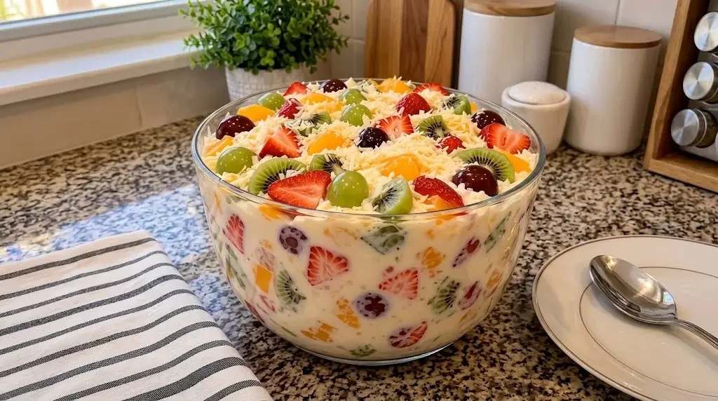 Tropical Creamy Fruit Dessert