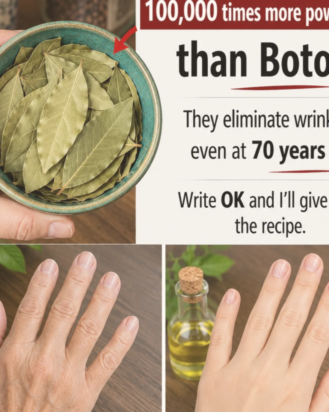 Wrinkles, tired and dull skin? The natural solution could be right in your kitchen! Recipe in the first comment ⤵️⤵️👇