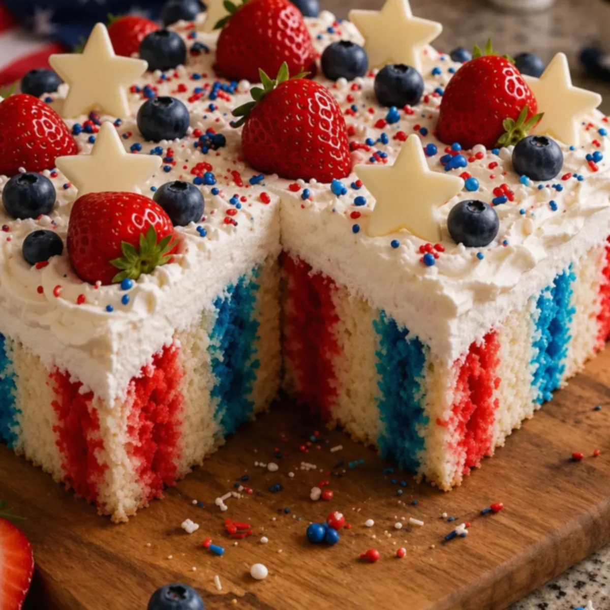 4th Of July Cheesecake Lasagna