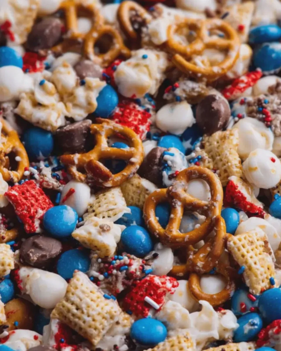 4th Of July Chocolate Chip Pretzel Mix