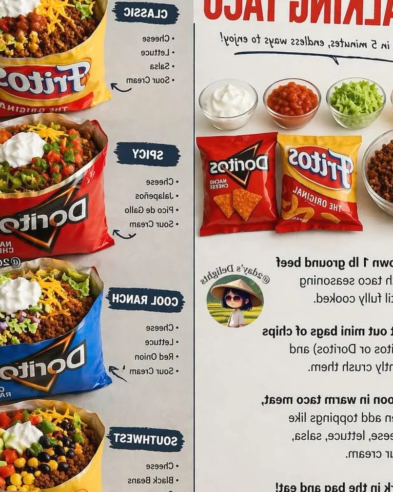 5‑Minute Walking Taco recipe in comments