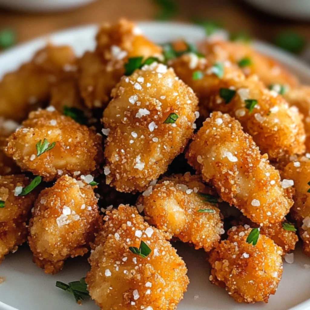 Air Fryer Crispy Garlic Butter Chicken Crunch