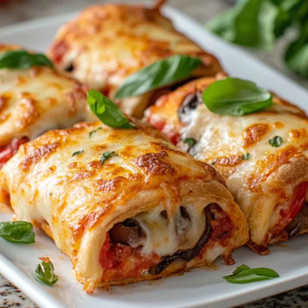 Air Fryer Loaded Pizza Roll-Ups