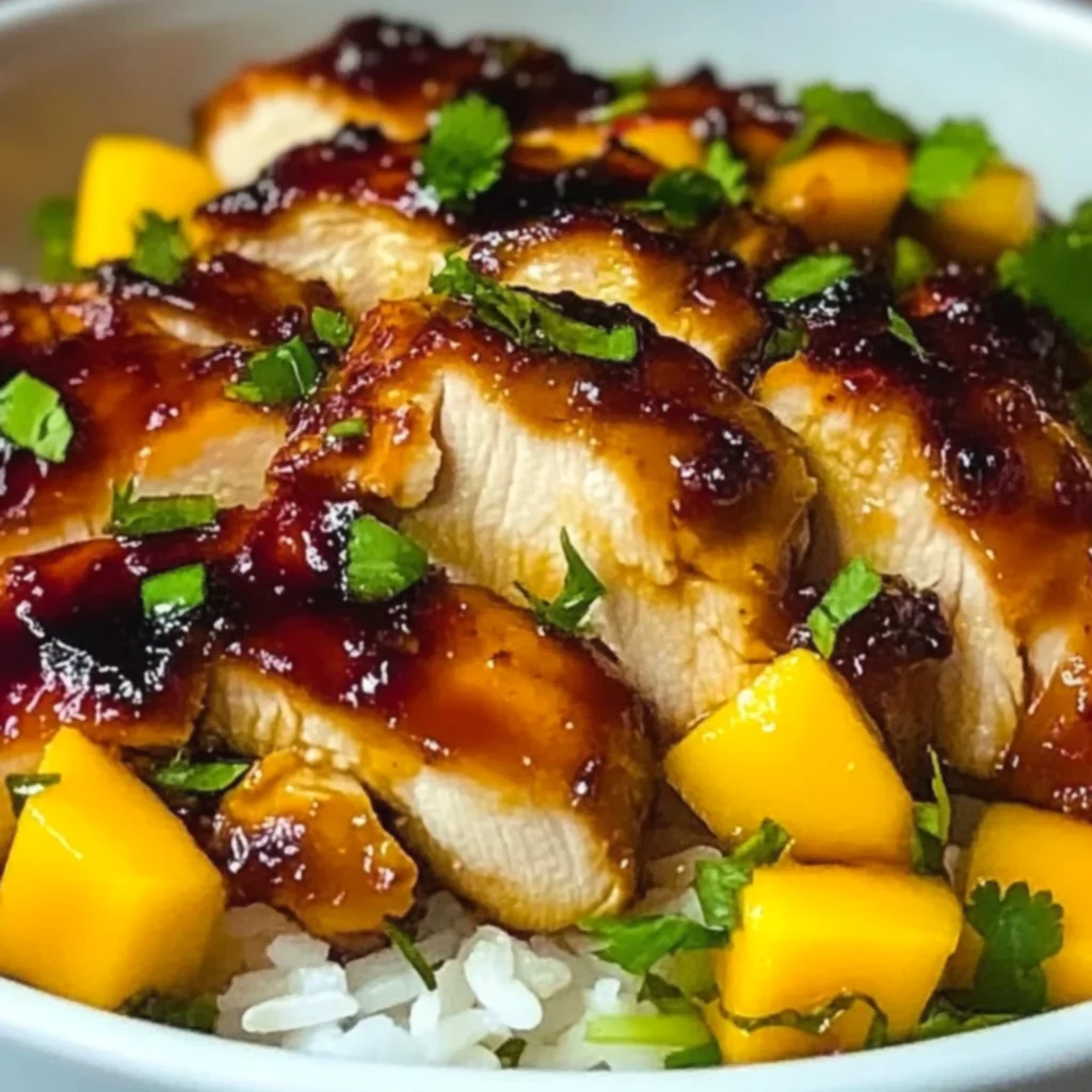 Asian Mango Glazed Chicken