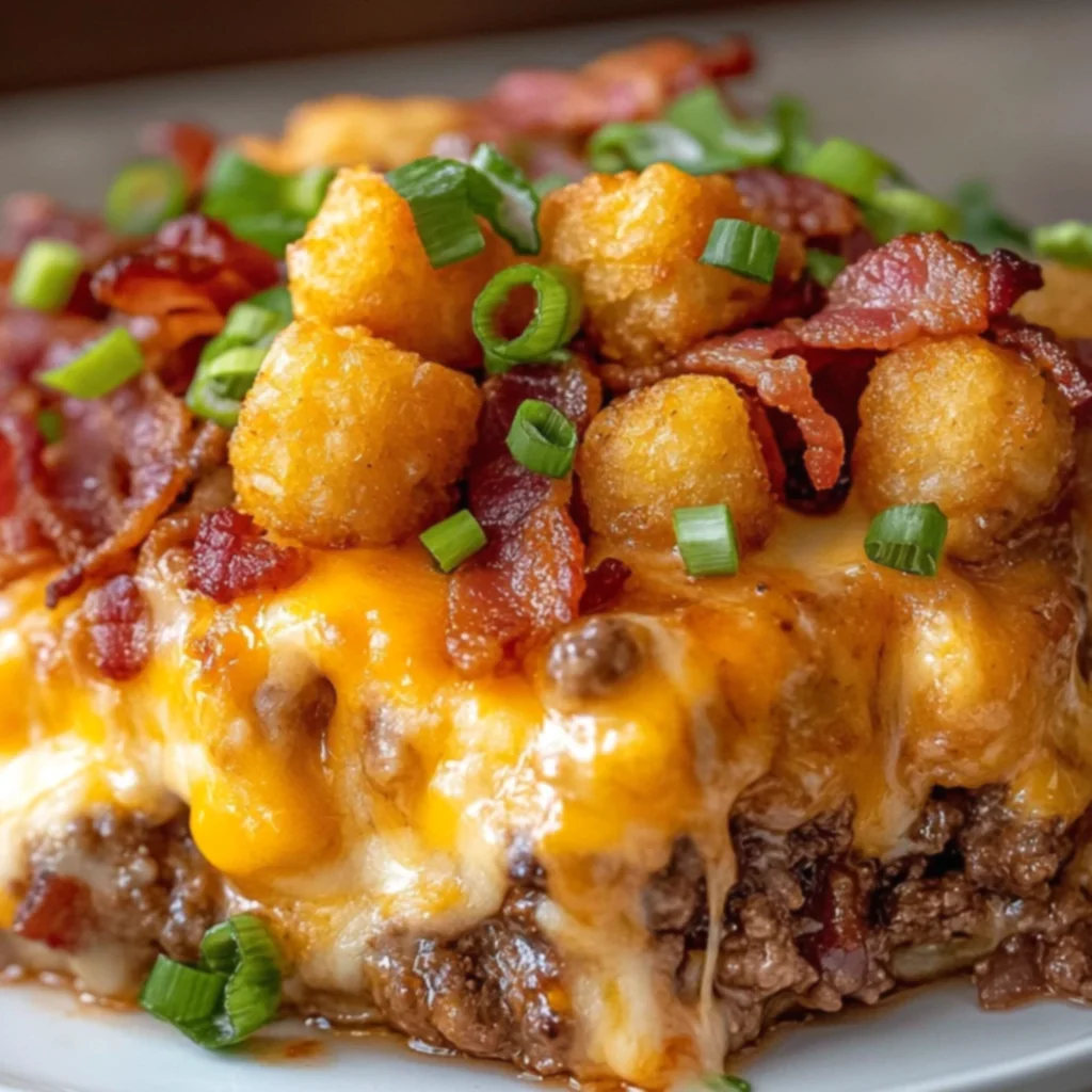 Bacon Cheeseburger Tater Tot Casserole