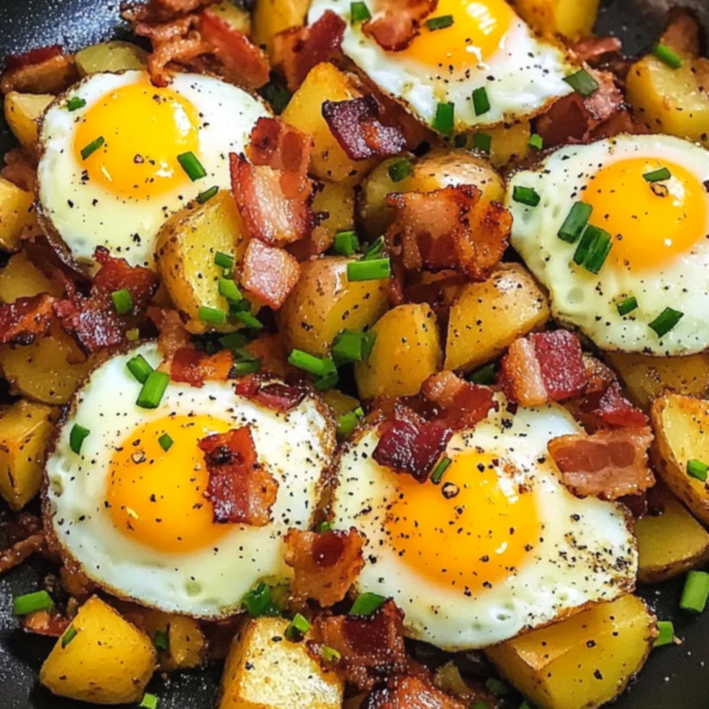 Bacon Egg and Potato Hash