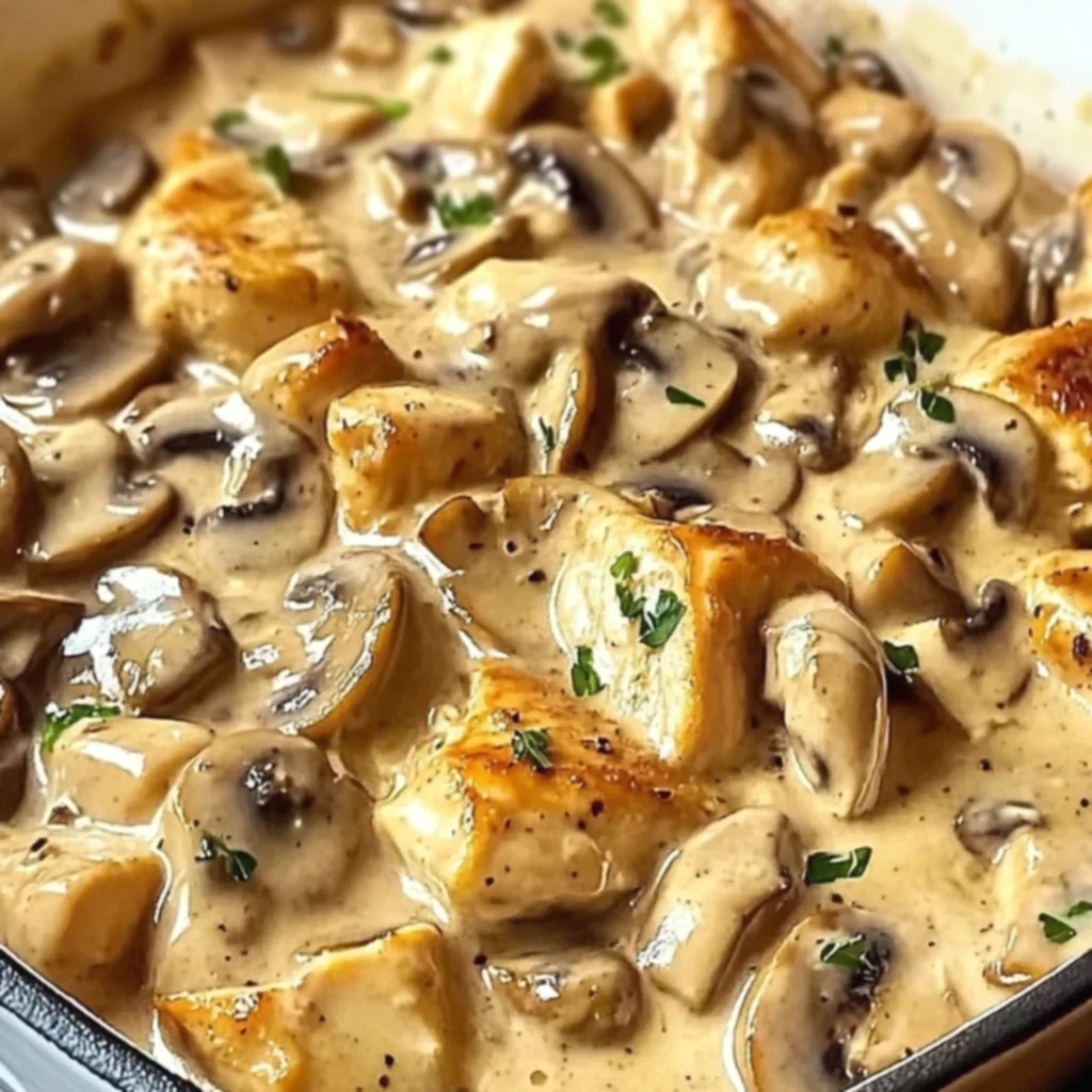 Baked Chicken Stroganoff