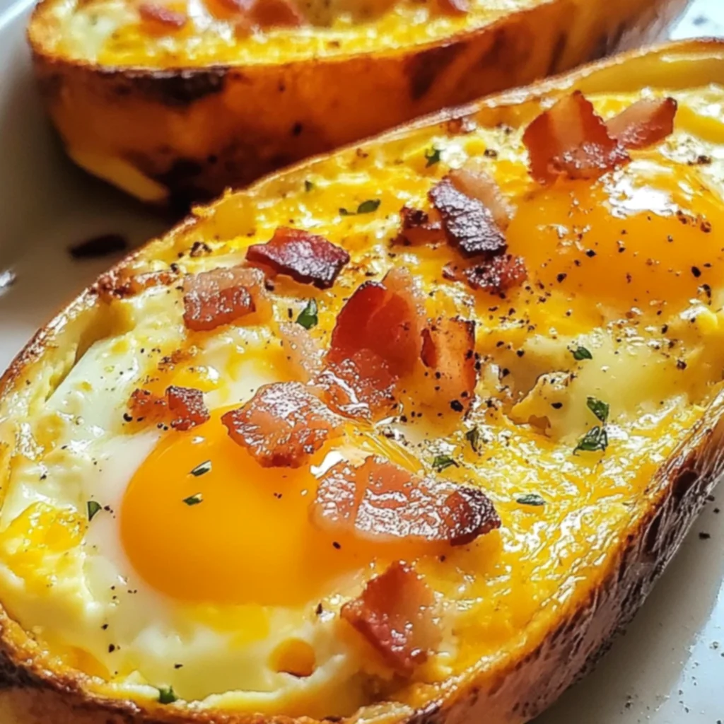 Baked Egg Boats
