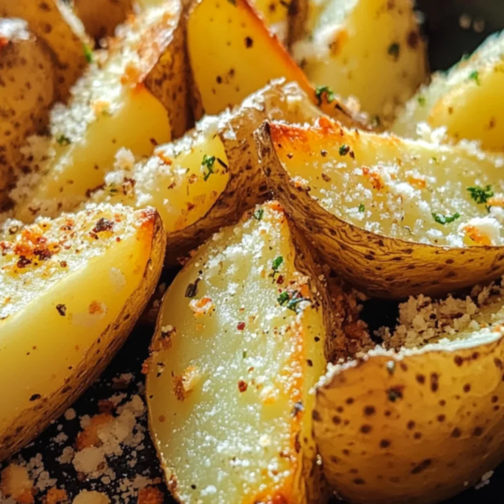 Baked Garlic Parmesan Potato Wedges
