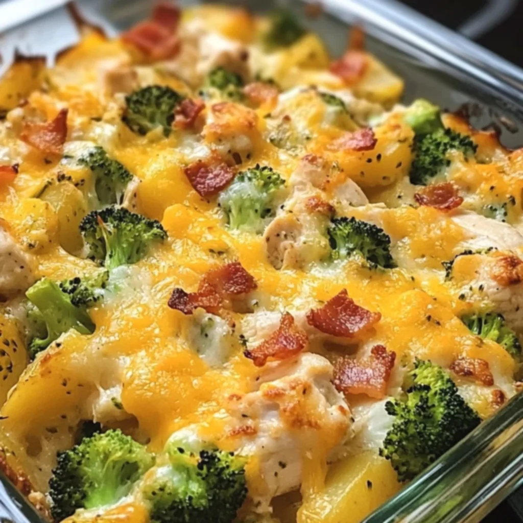 Baked Potato Chicken and Broccoli Casserole