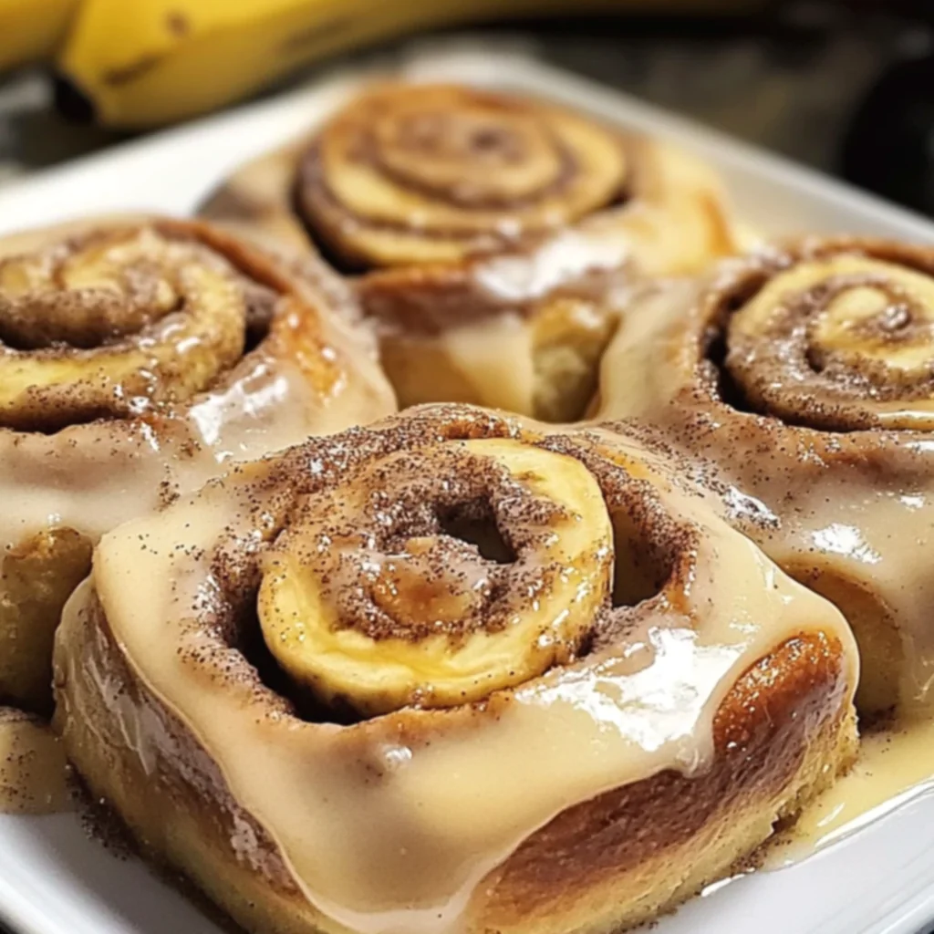 Banana Bread Cinnamon Rolls