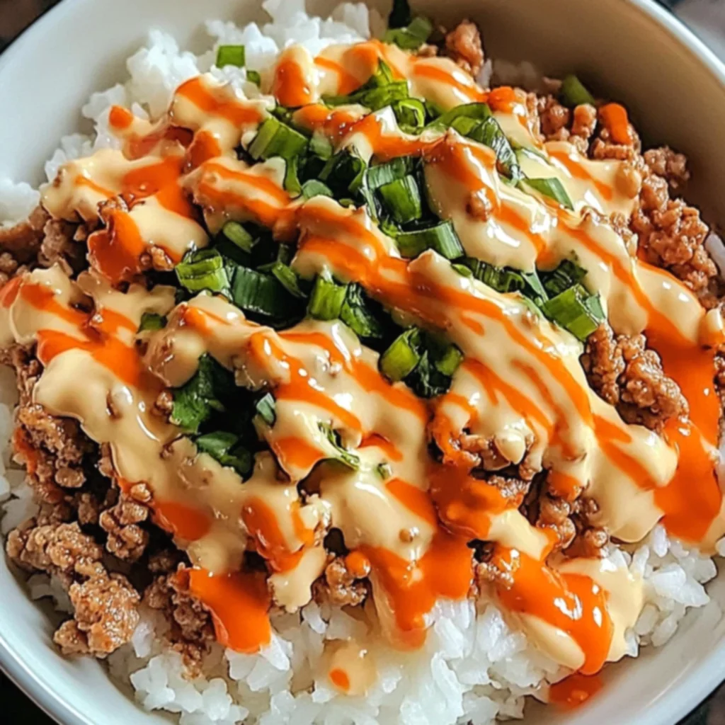 Bang Bang Ground Turkey Rice Bowls