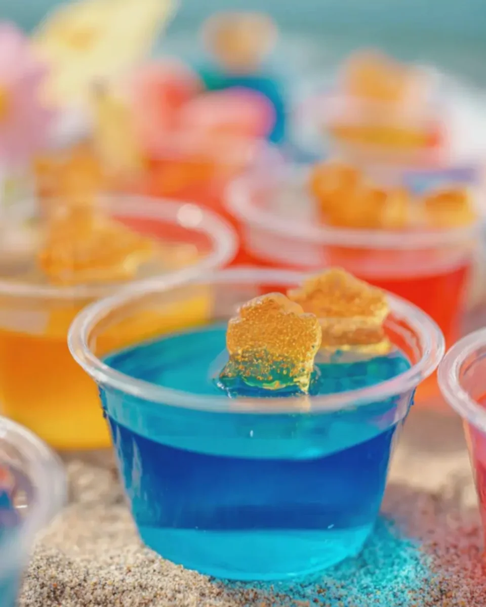 Beach Jell-O Cups For Kids