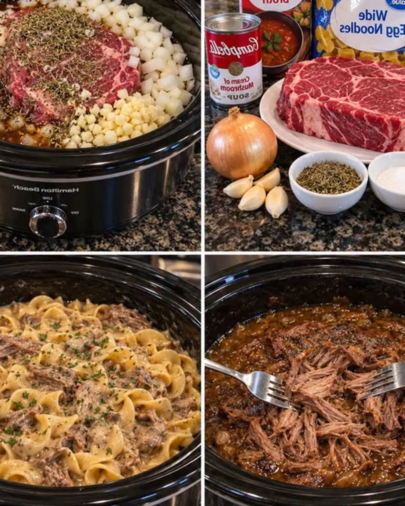 BEEF & CREAMY EGG NOODLES