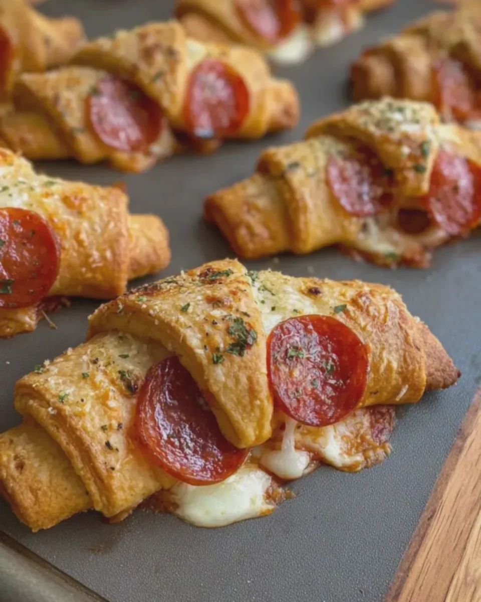 Beef Pepperoni Pizza Crescent Rolls