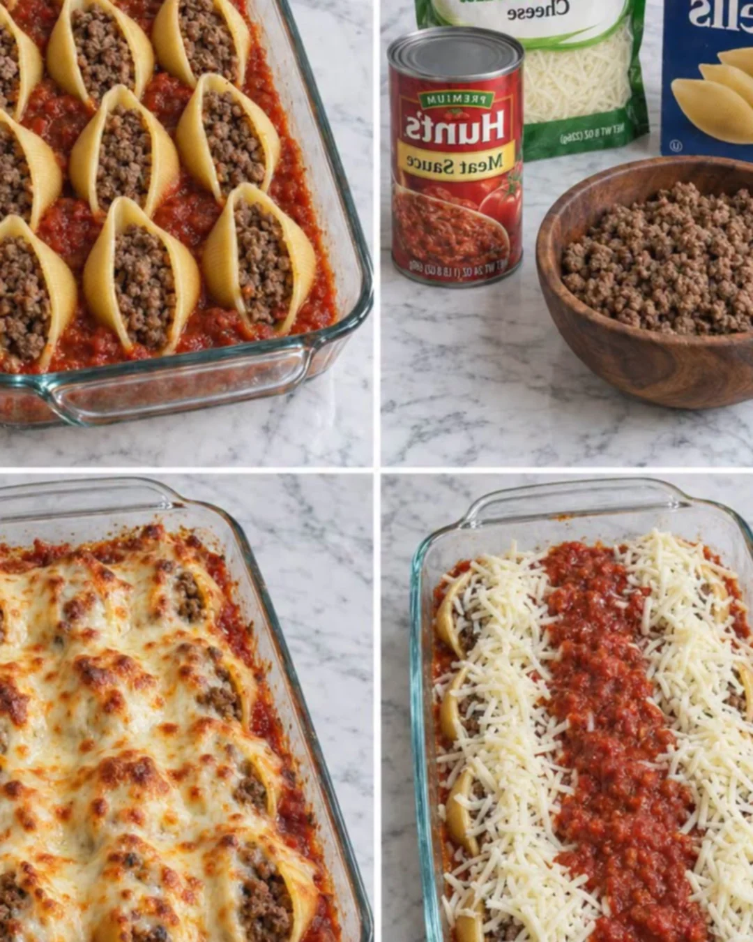 Beef Stuffed Jumbo Pasta Shells