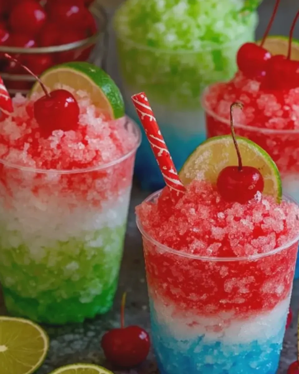 Berry Blast Cherry Limeade Shaved Ice Cups