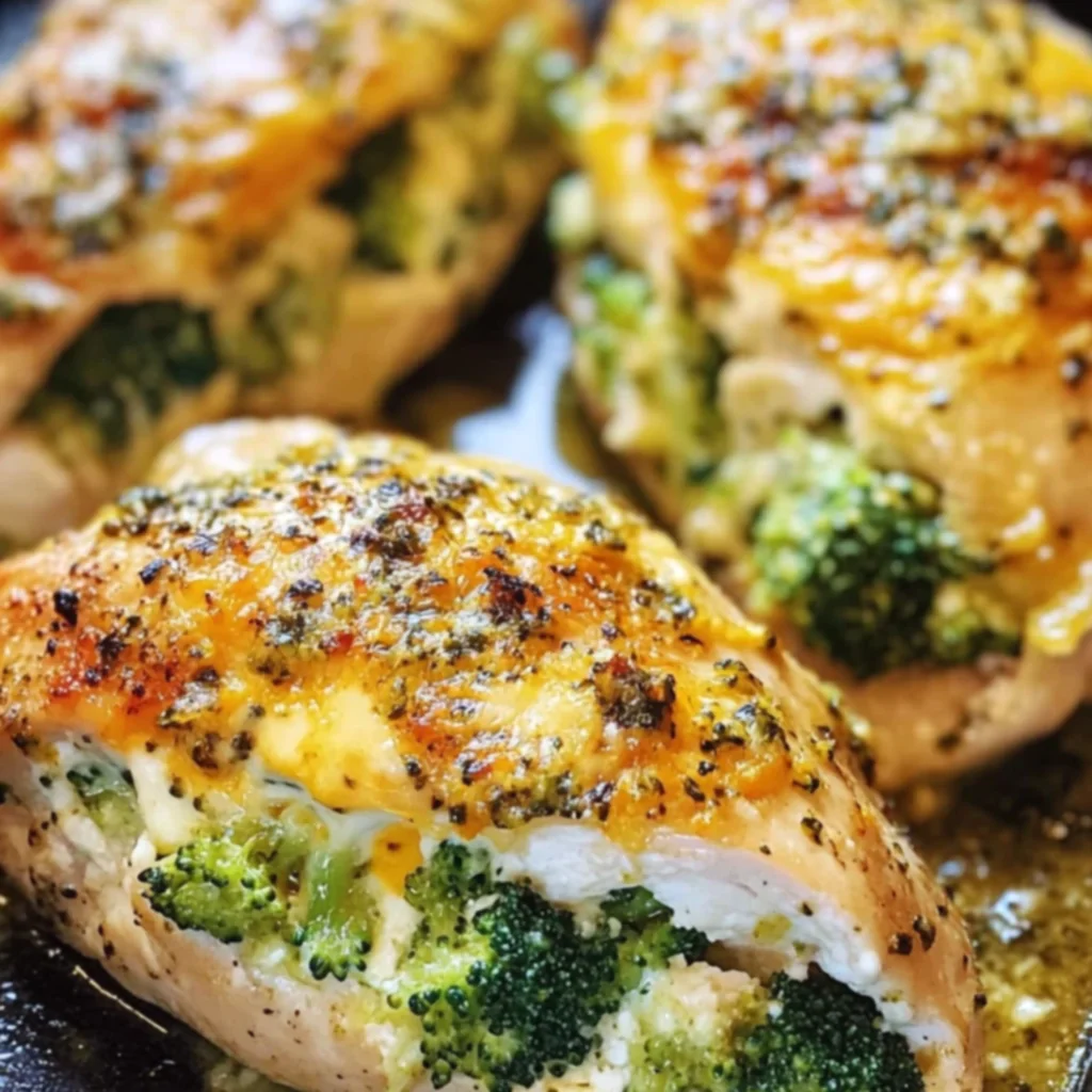 Broccoli Cheese Stuffed Chicken Breast