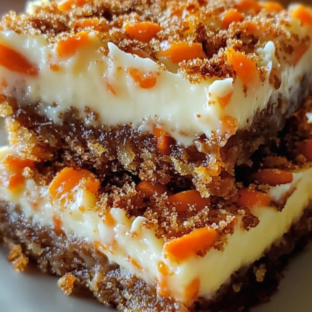Carrot Cake Cream Cheese Bars