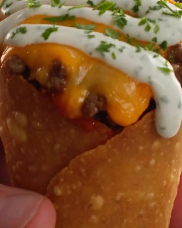 Cheddar Beef Taco Cones