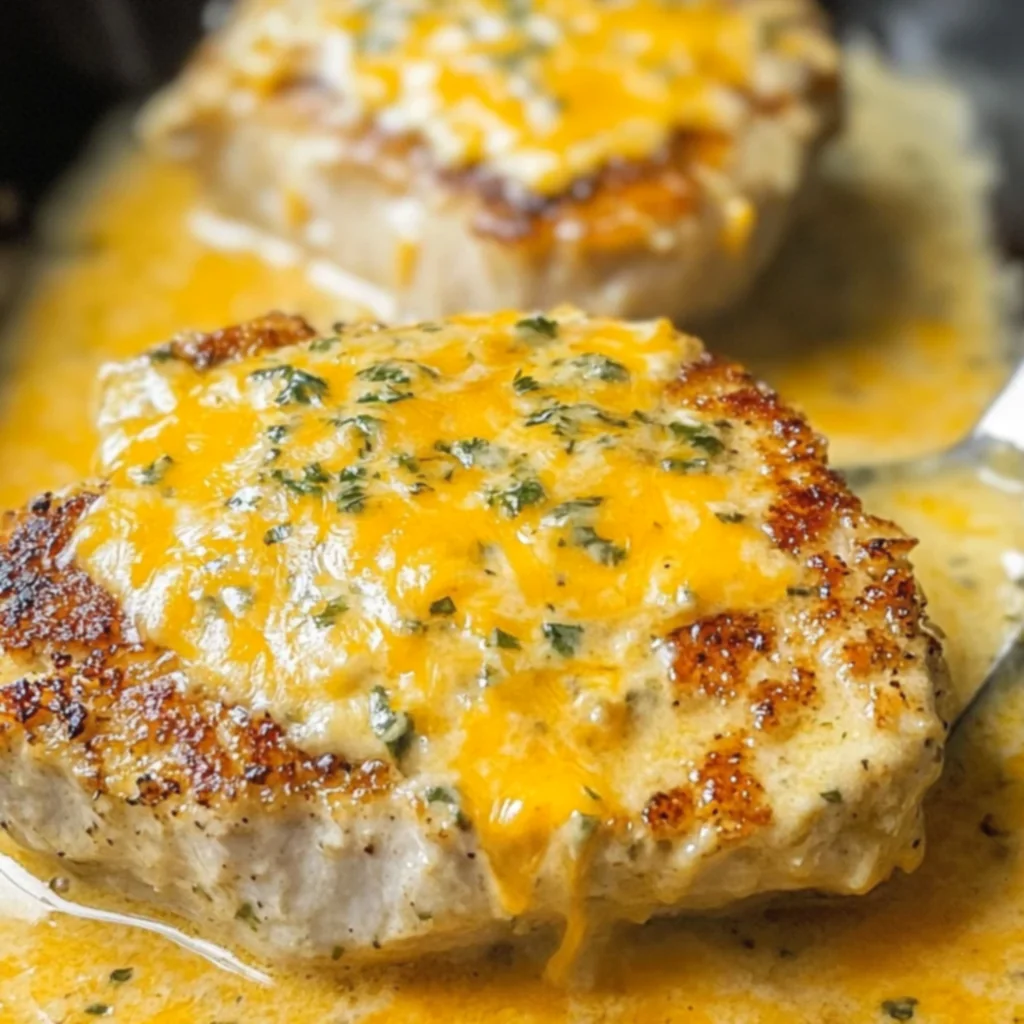 Cheddar Ranch Pork Chops