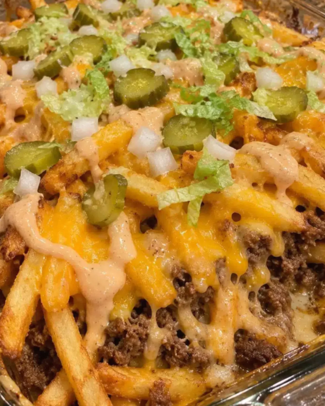 Cheeseburger French Fry Bake