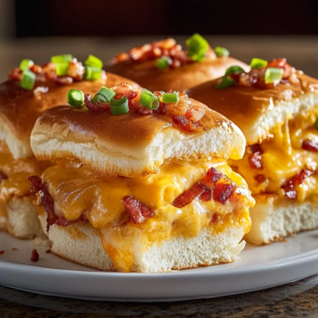 Cheesy Bacon Breakfast Sliders