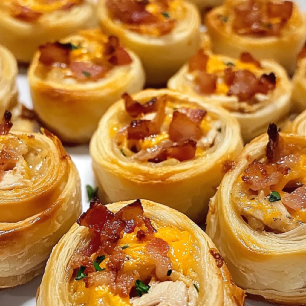 Cheesy Bacon Chicken Pinwheels