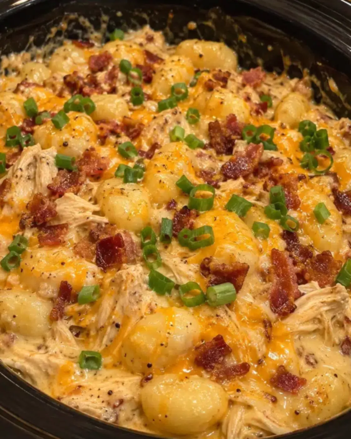 Cheesy Bacon Garlic Beef Tortellini Alfredo
