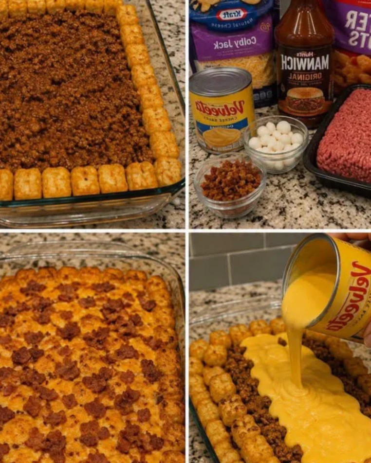 Cheesy Bacon Tater Tot Casserole