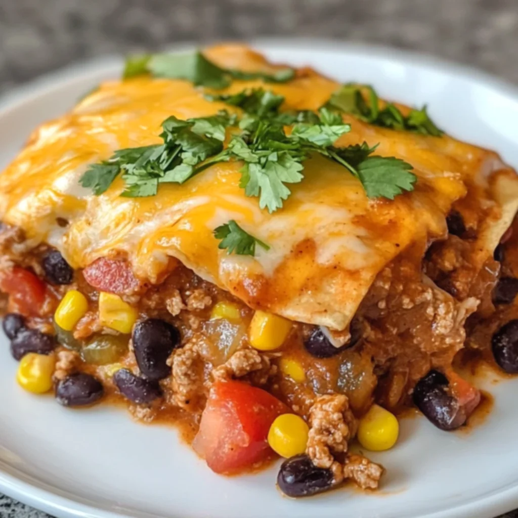Cheesy Cajun Beef Enchilada Skillet Dinner