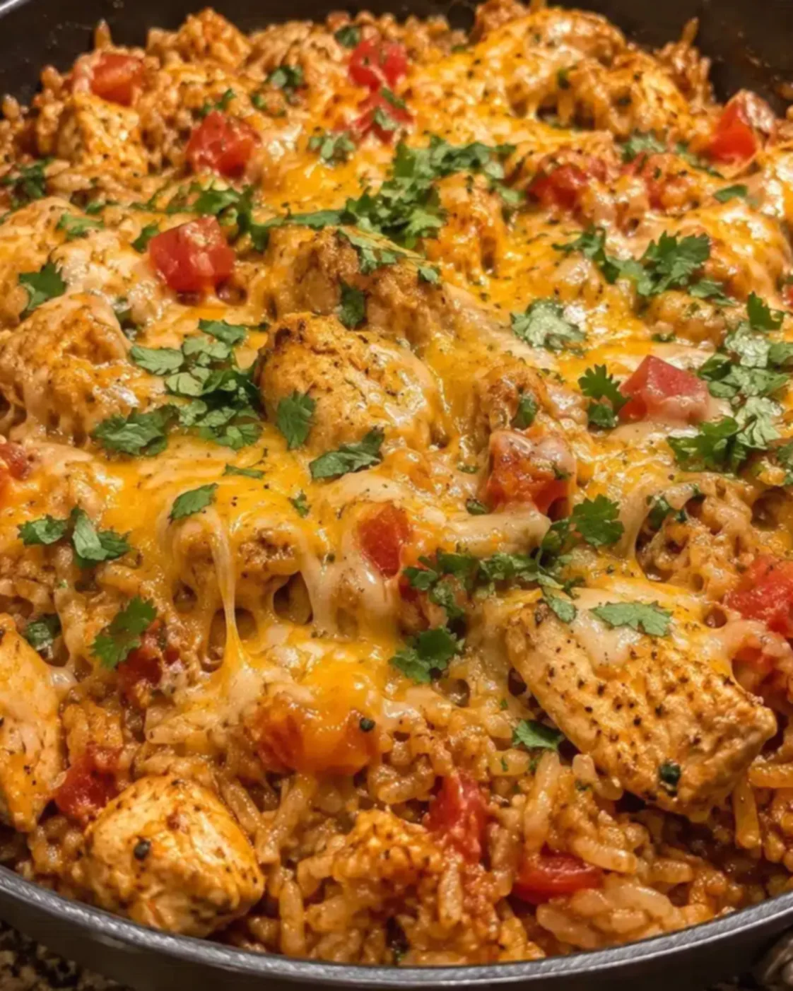 Cheesy Chicken Taco Rice