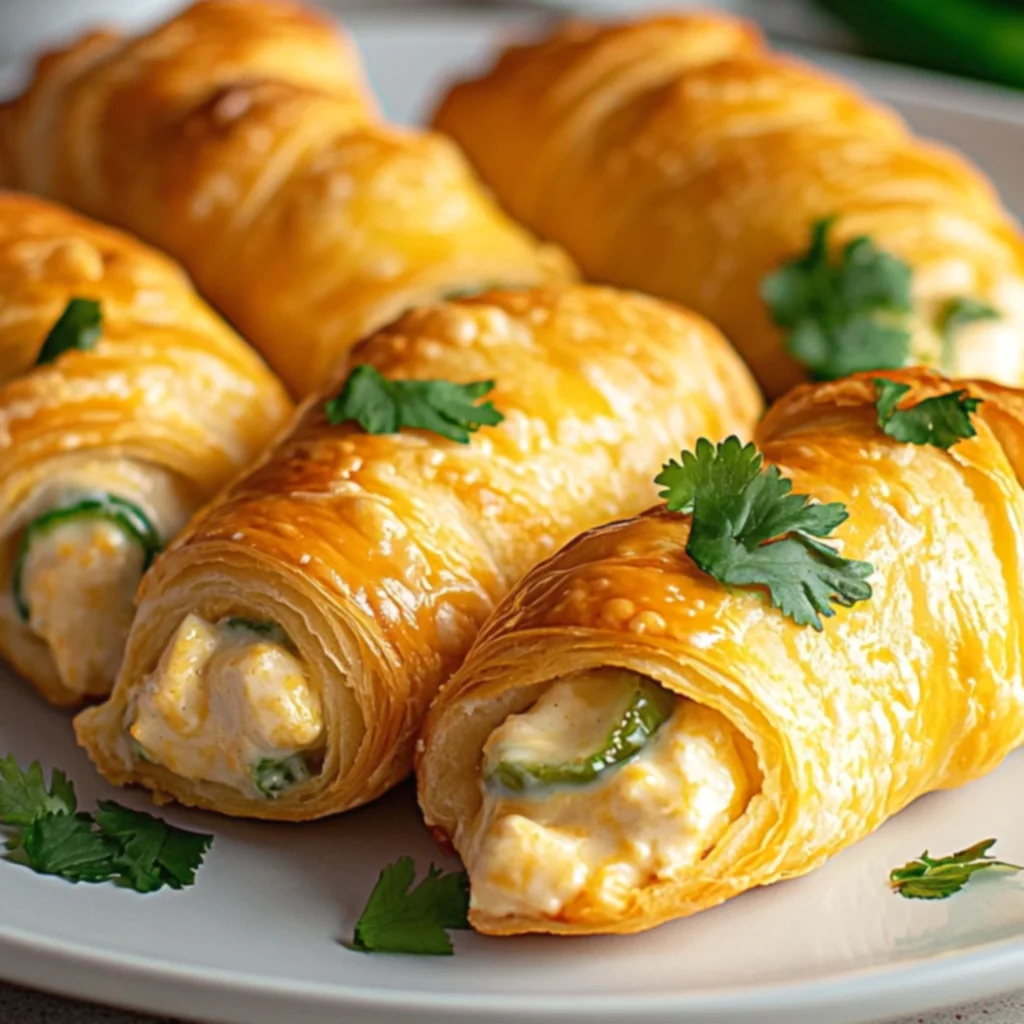 Cheesy Jalapeño Popper Chicken Crescent Rolls