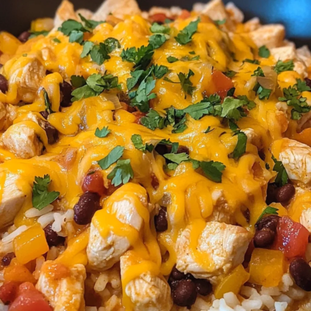 Cheesy Southwest Chicken Rice