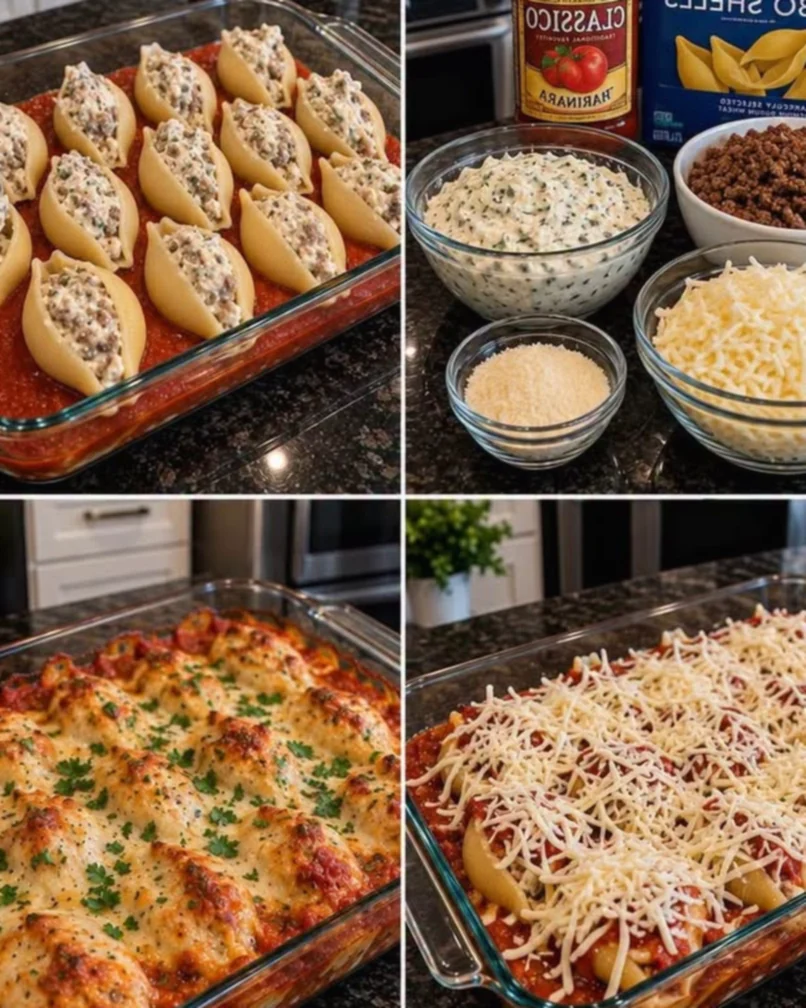 Cheesy Stuffed Jumbo Shells