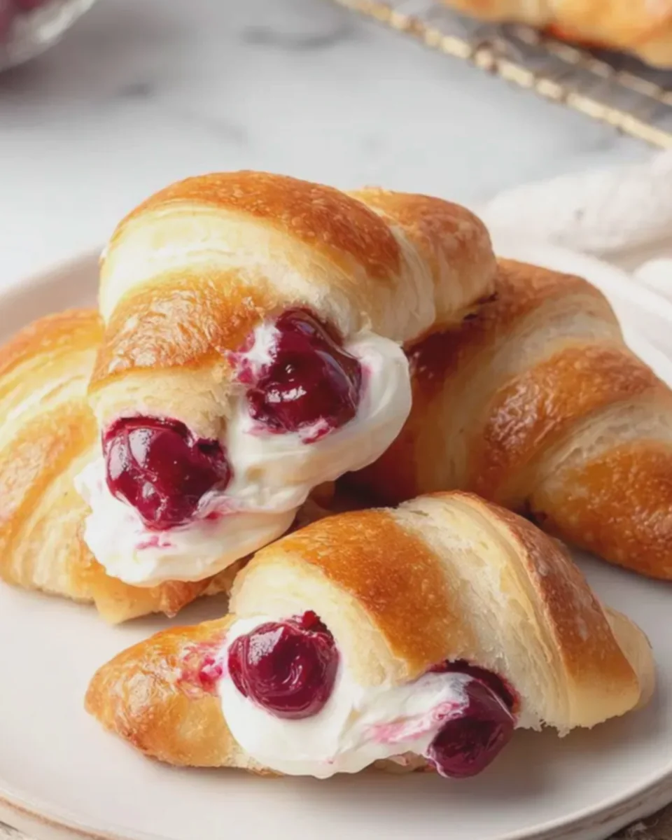Cherry Cream Cheese Crescent Rolls