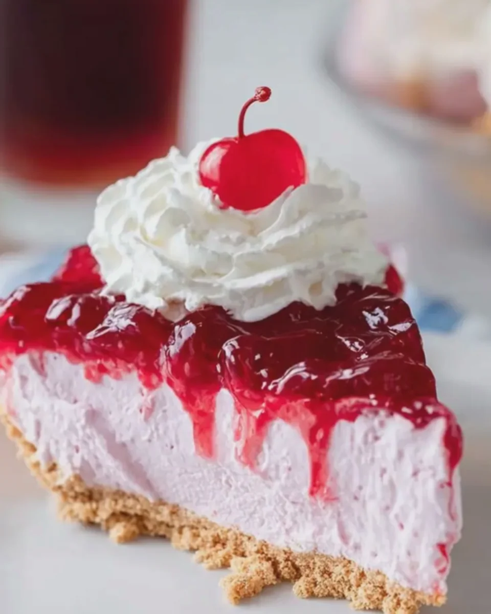 Cherry Jell-O Cool Whip Pie