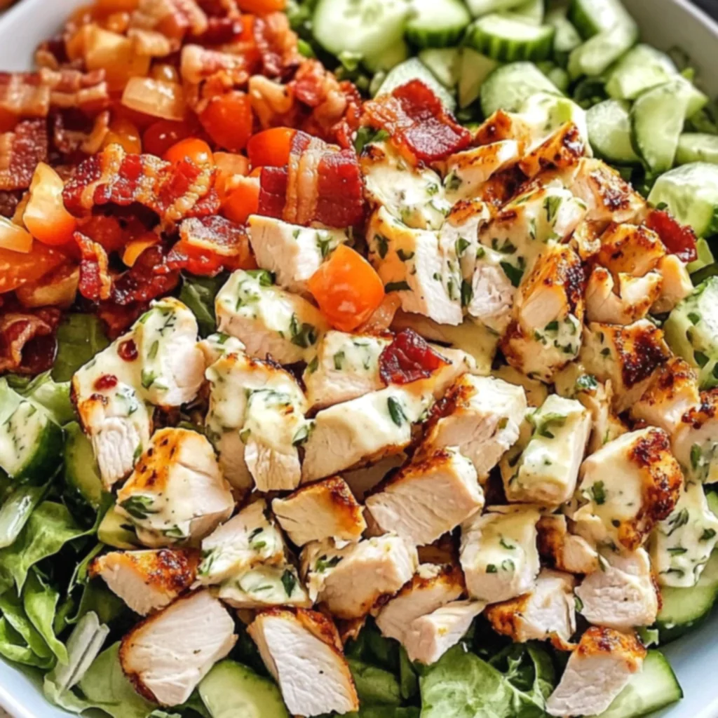 Chicken Bacon Ranch Chopped Salad