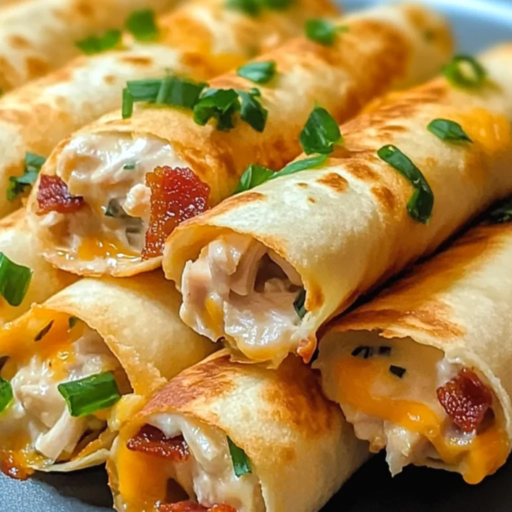 Chicken Bacon Ranch Taquitos