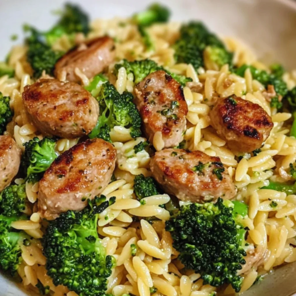 Chicken Sausage Broccoli Orzo