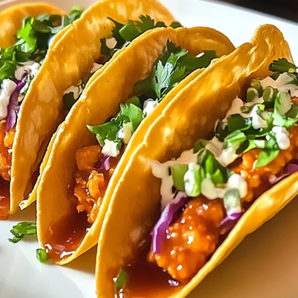 Chicken Wonton Tacos
