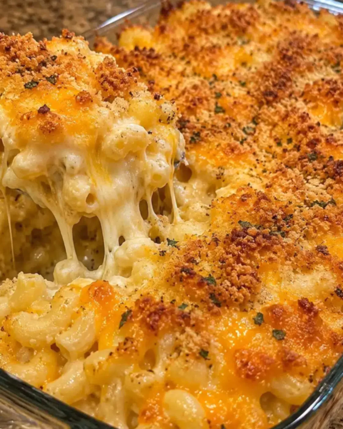 Creamy Four Cheese Baked Mac