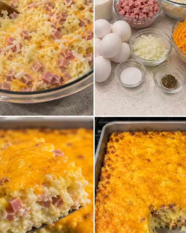 Creamy Ham & Hash Brown Casserole